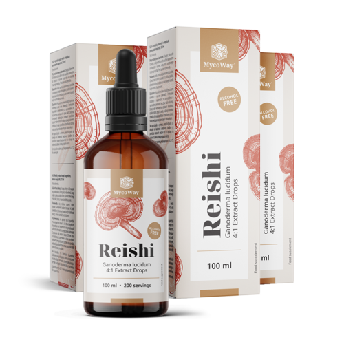 3x Reishi - extrakt v kvapkách, spolu 300 ml
